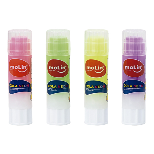 Cola em Bastão Molin Neon 8 gramas Sortido