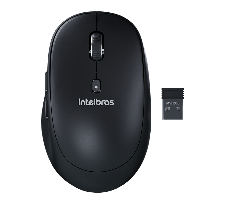 Mouse Intelbras MSI200 Sem Fio Preto