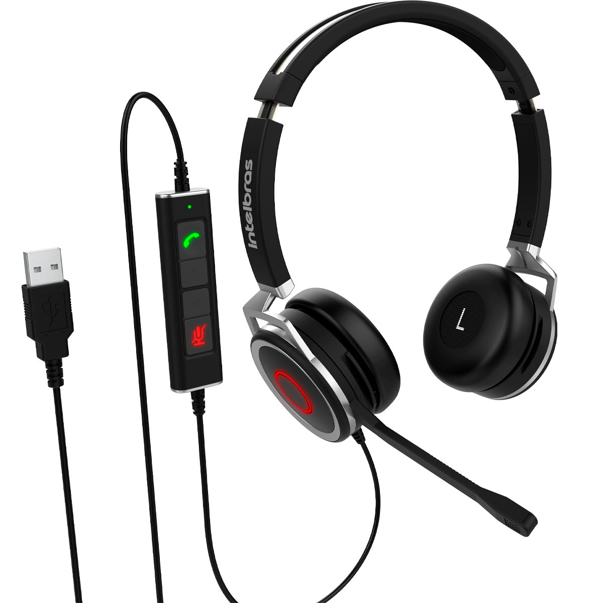 Headset Intelbras WHS 80 USB