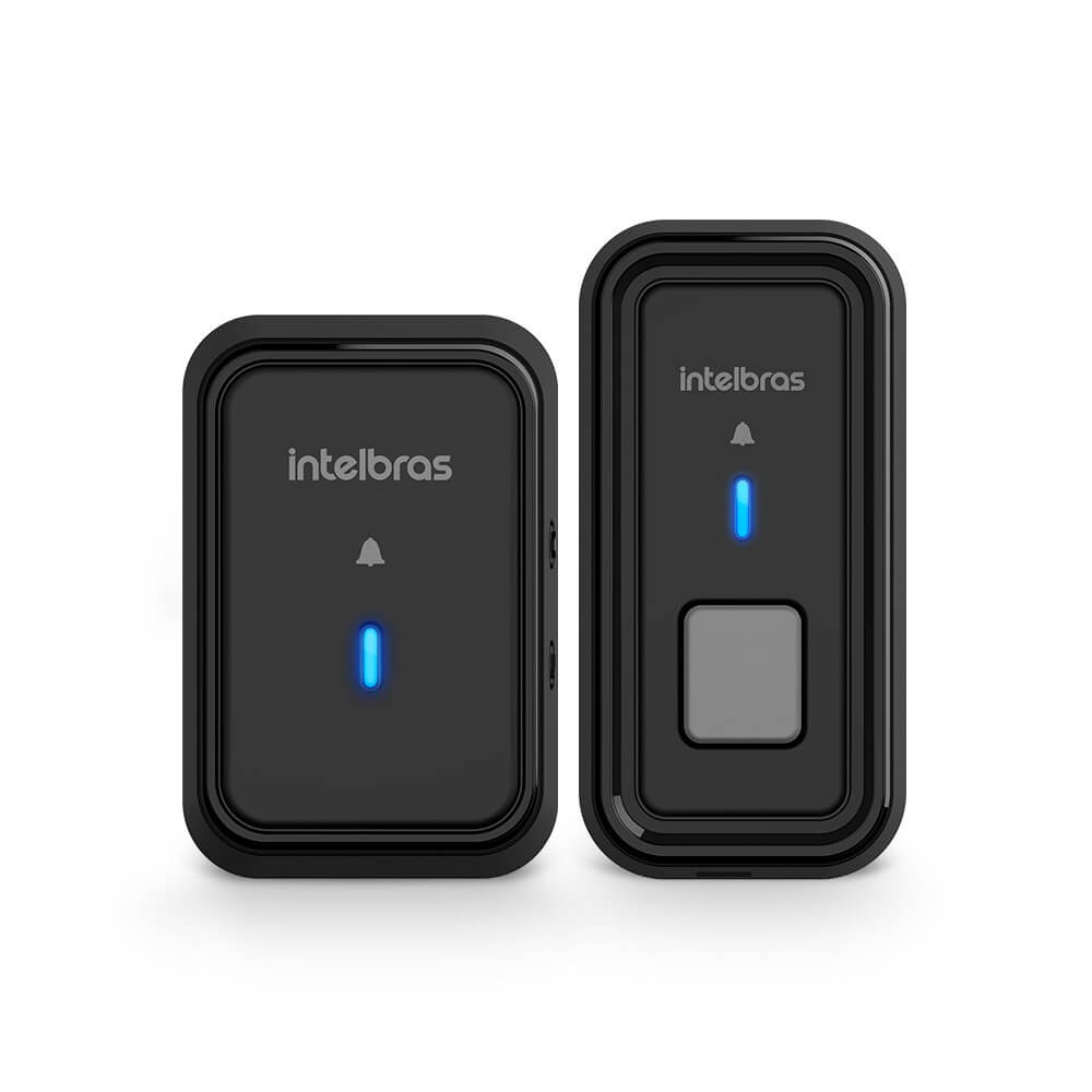 Campainha Sem Fio com Bateria Intelbras CIB 101 Preta