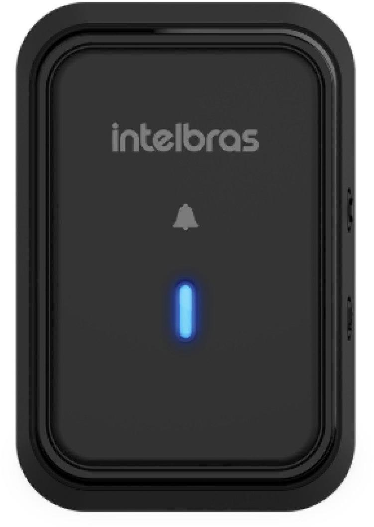 Campainha Sem Fio com Bateria Intelbras CIB 101 Preta