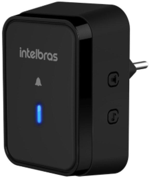 Campainha Sem Fio com Bateria Intelbras CIB 101 Preta