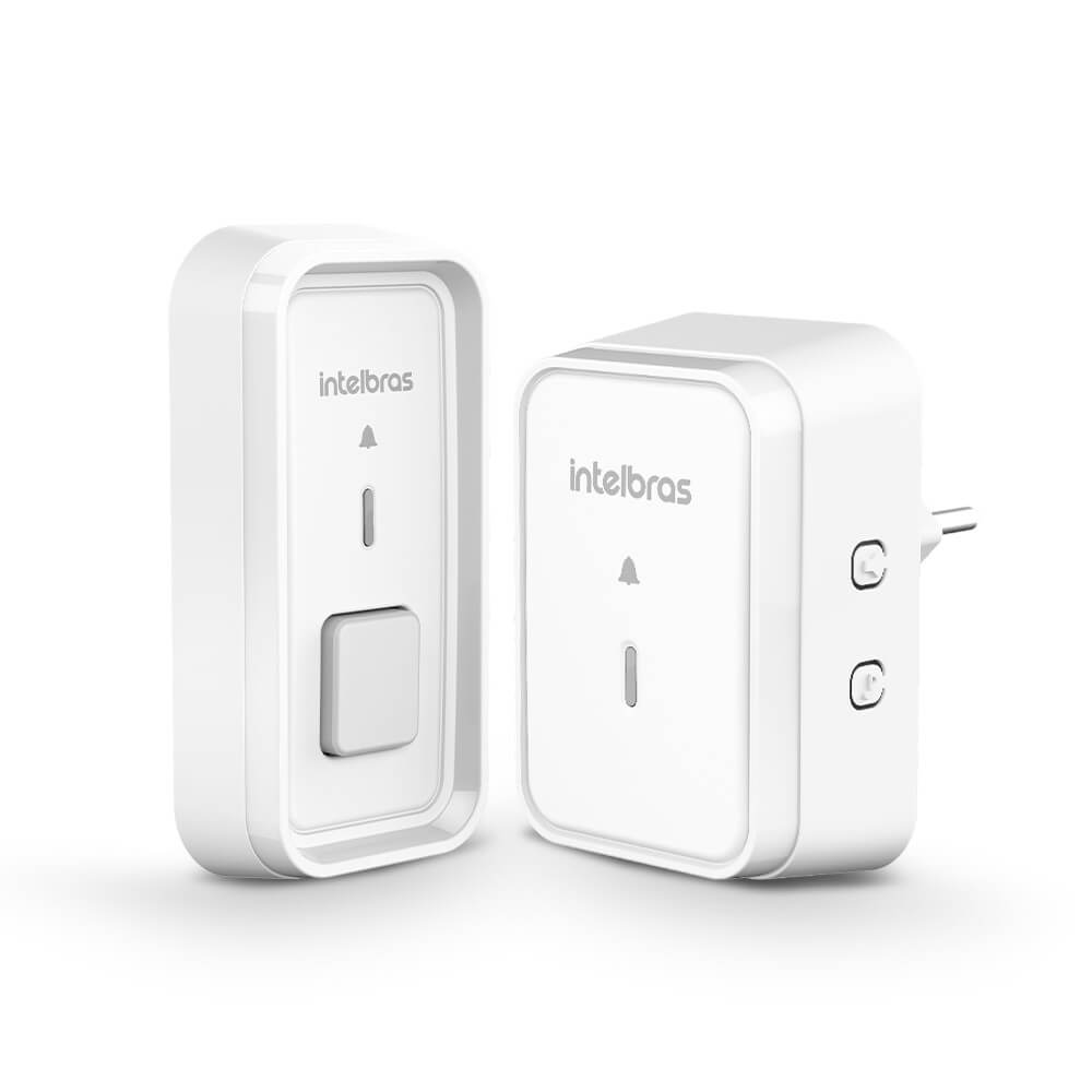 Campainha Sem Fio com Bateria Intelbras CIB 101 Branca