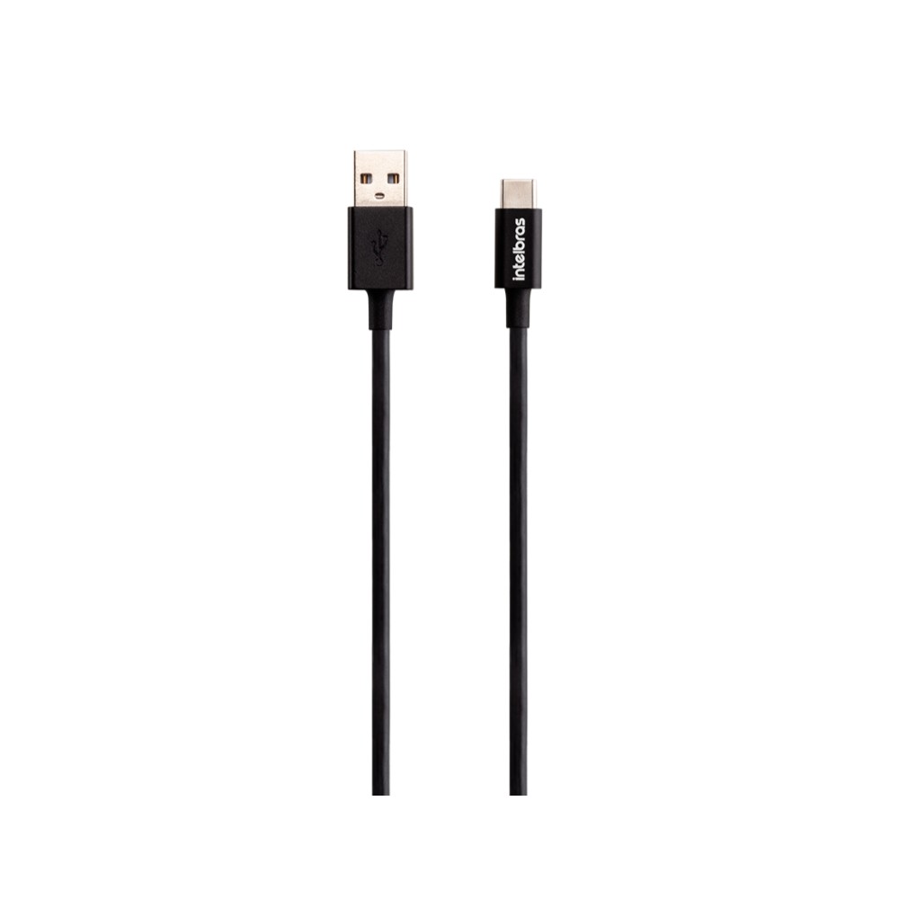 Cabo USB - USB C Preto PVC 1,2m Intelbras EUAC 12PP