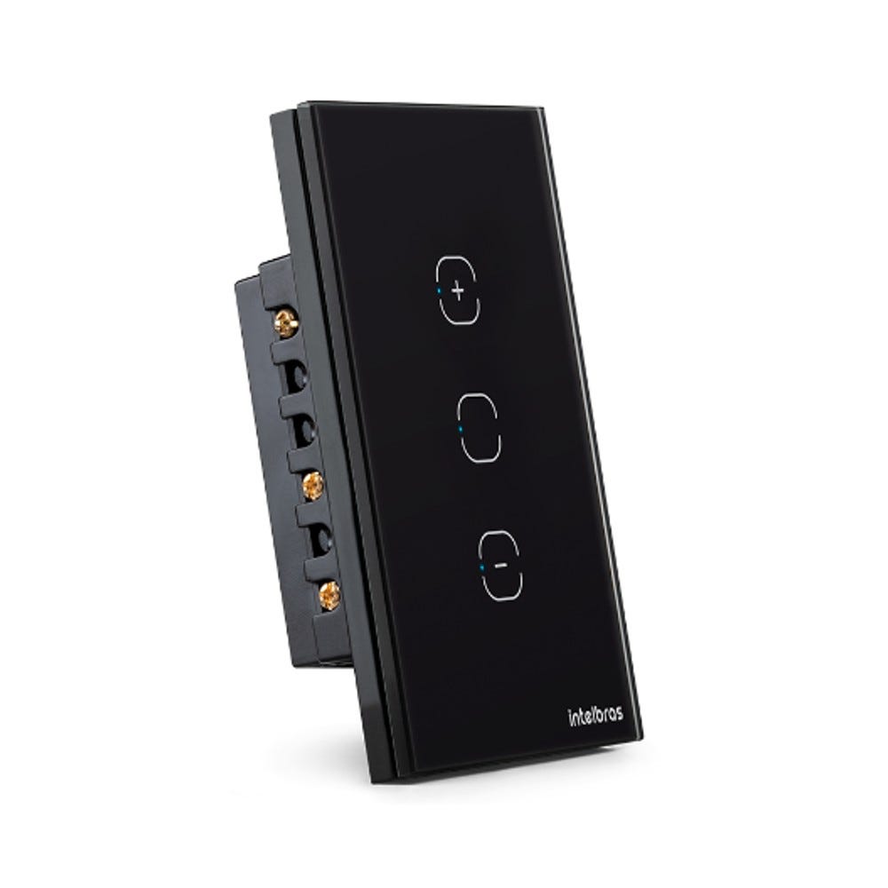 Interruptor Dimmer Smart Wi-Fi Touch Intelbras EWS 1101 Preto
