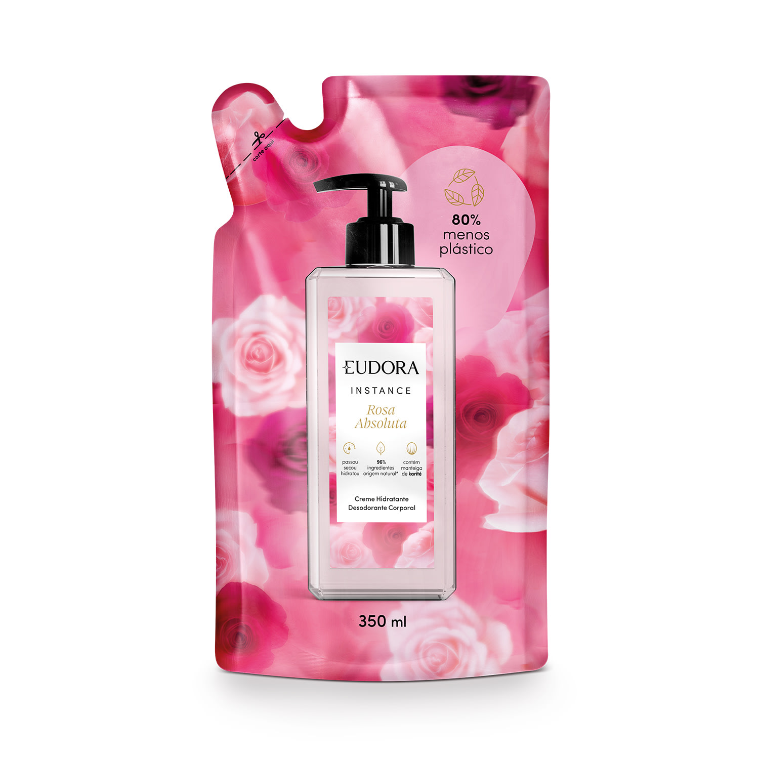 Creme Hidratante Desodorante Corporal Instance Rosa Absoluta 350ml