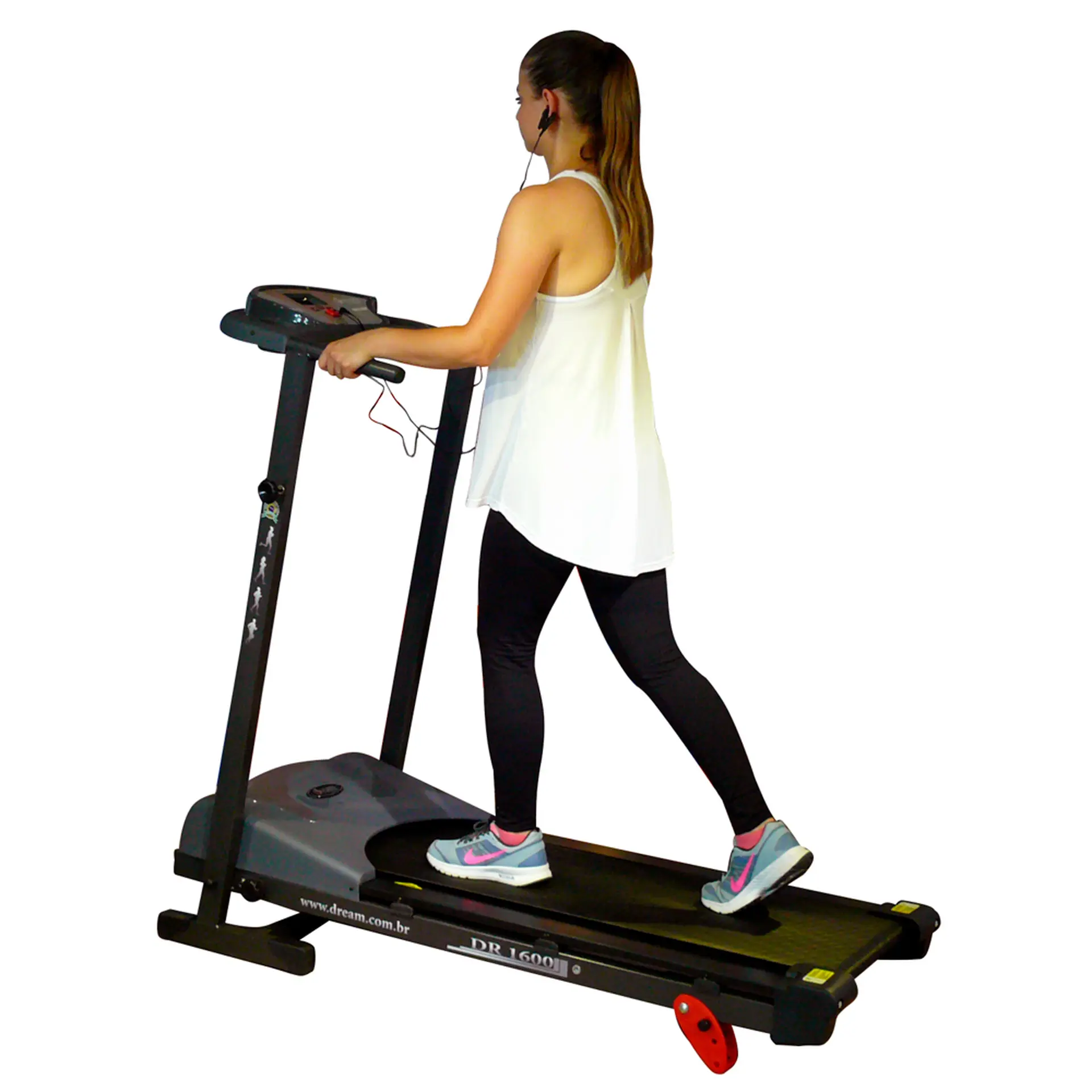 Esteira Ergométrica Dream DR1600 até 110kg Dobrável Motor 1.6Hp - Bivolt
