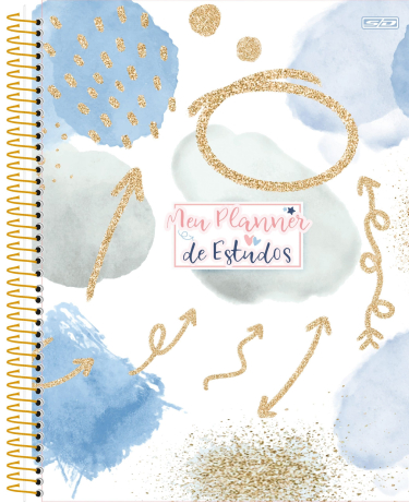 Planner São Domingos de Estudos Permanente Espiral 84 Folhas Sortido