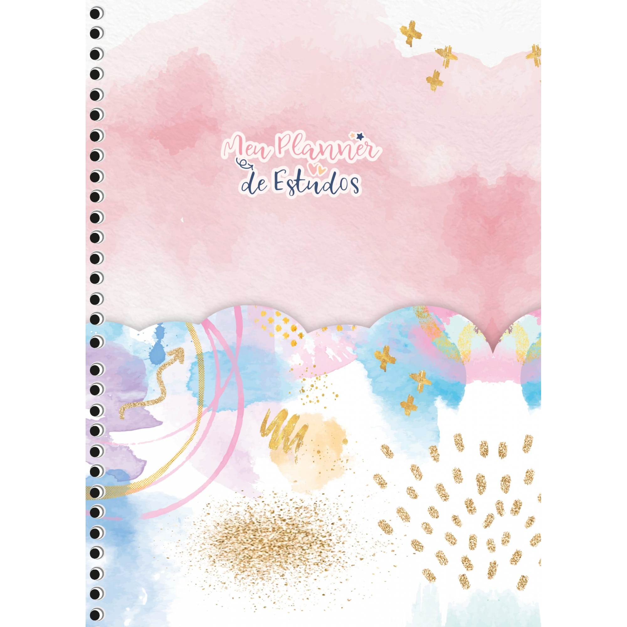 Planner São Domingos de Estudos Permanente Espiral 84 Folhas Sortido