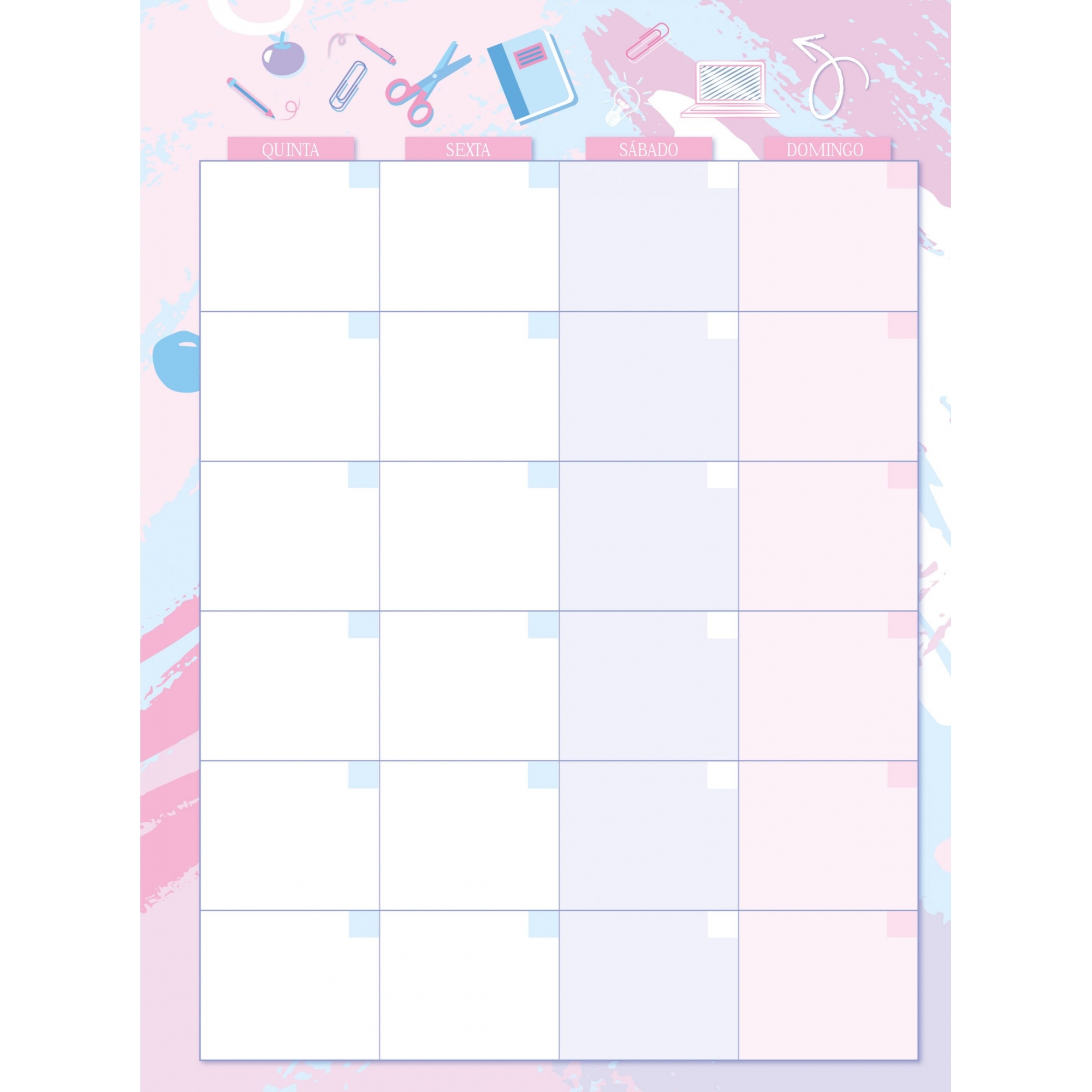 Planner São Domingos de Estudos Permanente Espiral 84 Folhas Sortido