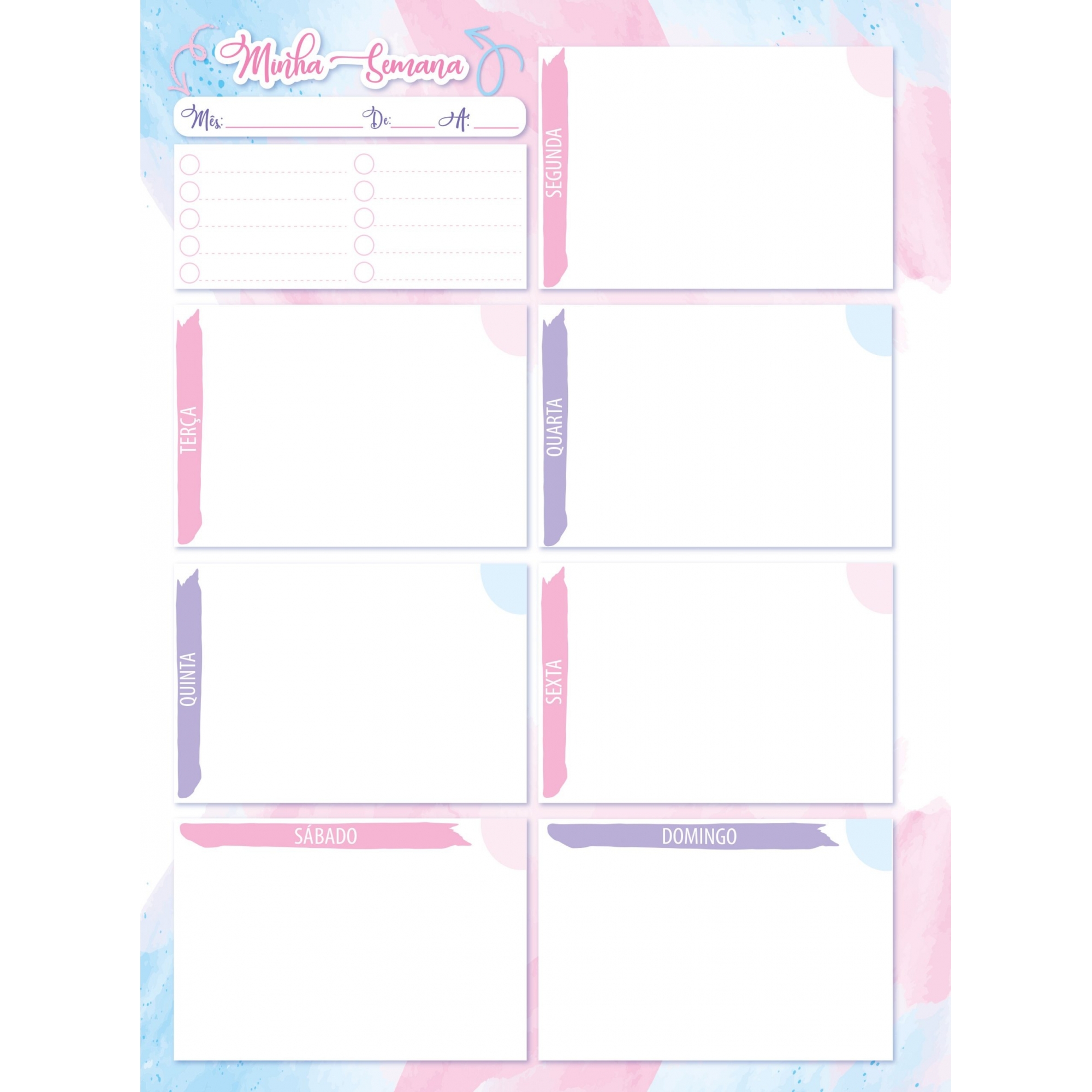 Planner São Domingos de Estudos Permanente Espiral 84 Folhas Sortido