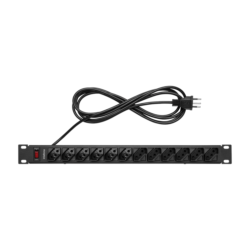 Protetor Eletrônico Intelbras com 12 Tomadas para Rack EPR 212+