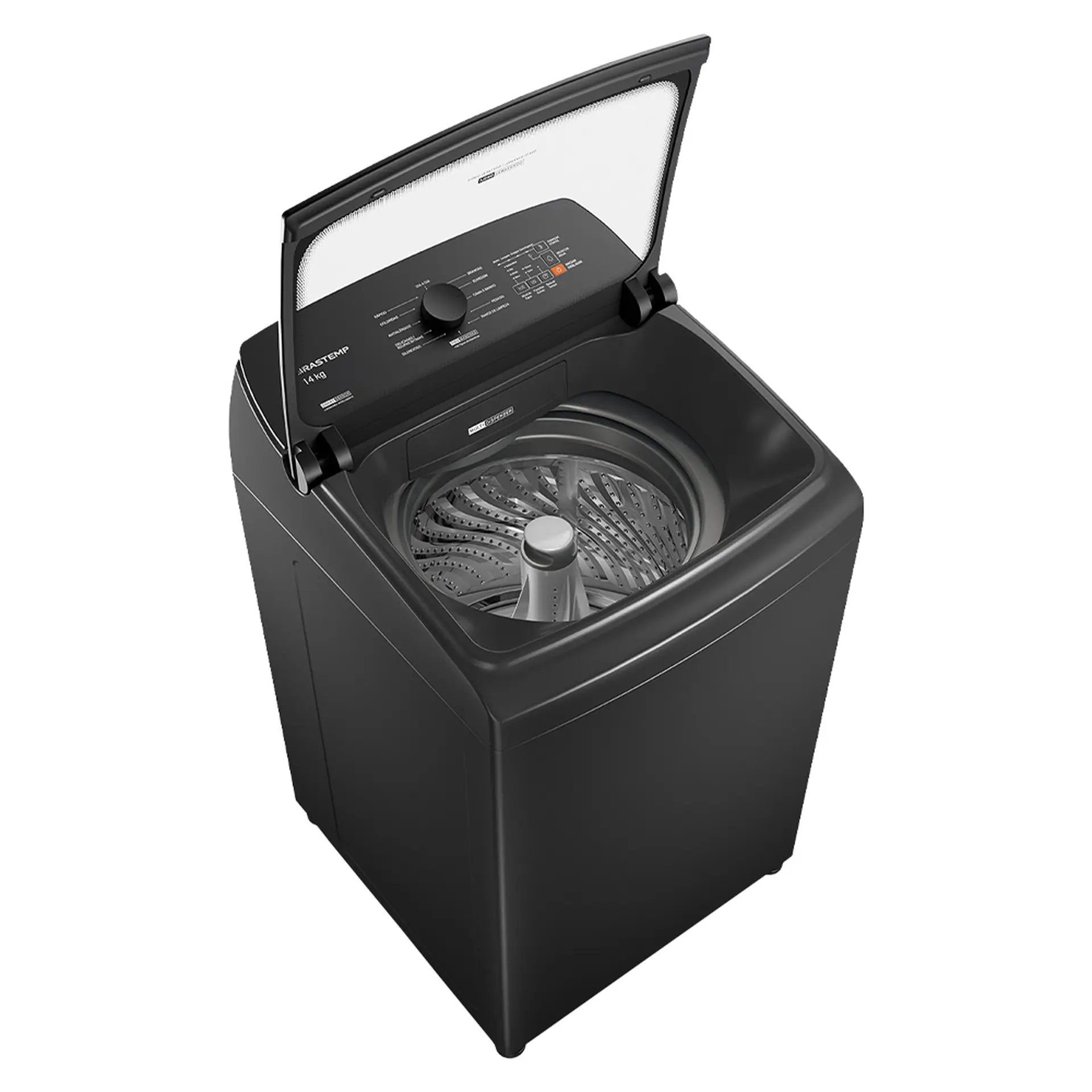 Máquina de Lavar Brastemp WJ14A9 14kg Automática Cesto Inox - Platinum - 220 Volts