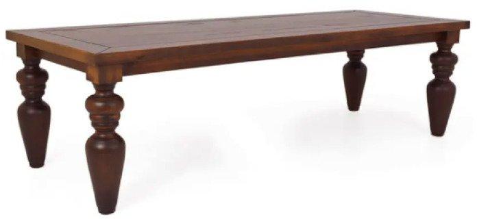 Mesa de Jantar Flower 8 Cadeiras Paris Madeira Maciça Artefama - Canela