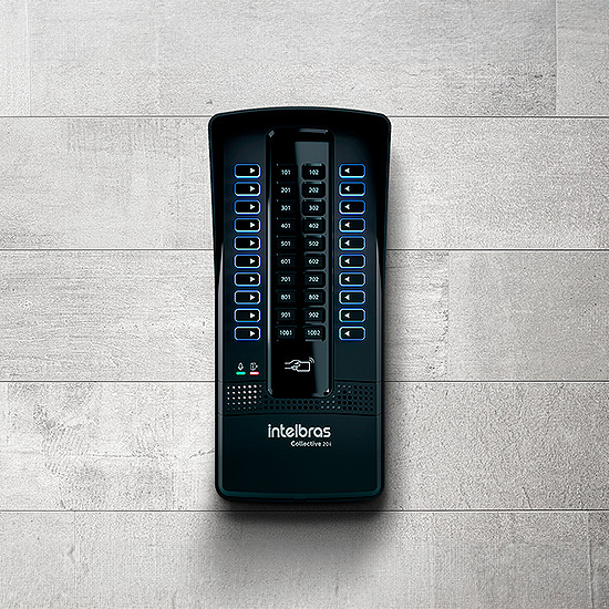 Central + Porteiro Coletivo Interligável Collective 20i Intelbras