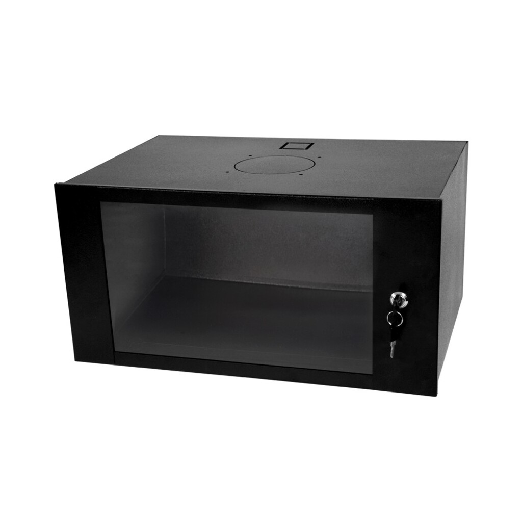 Mini-Rack Parede 5U x 350mm 19 Polegadas Preto Visor Acrílico GForce - 475