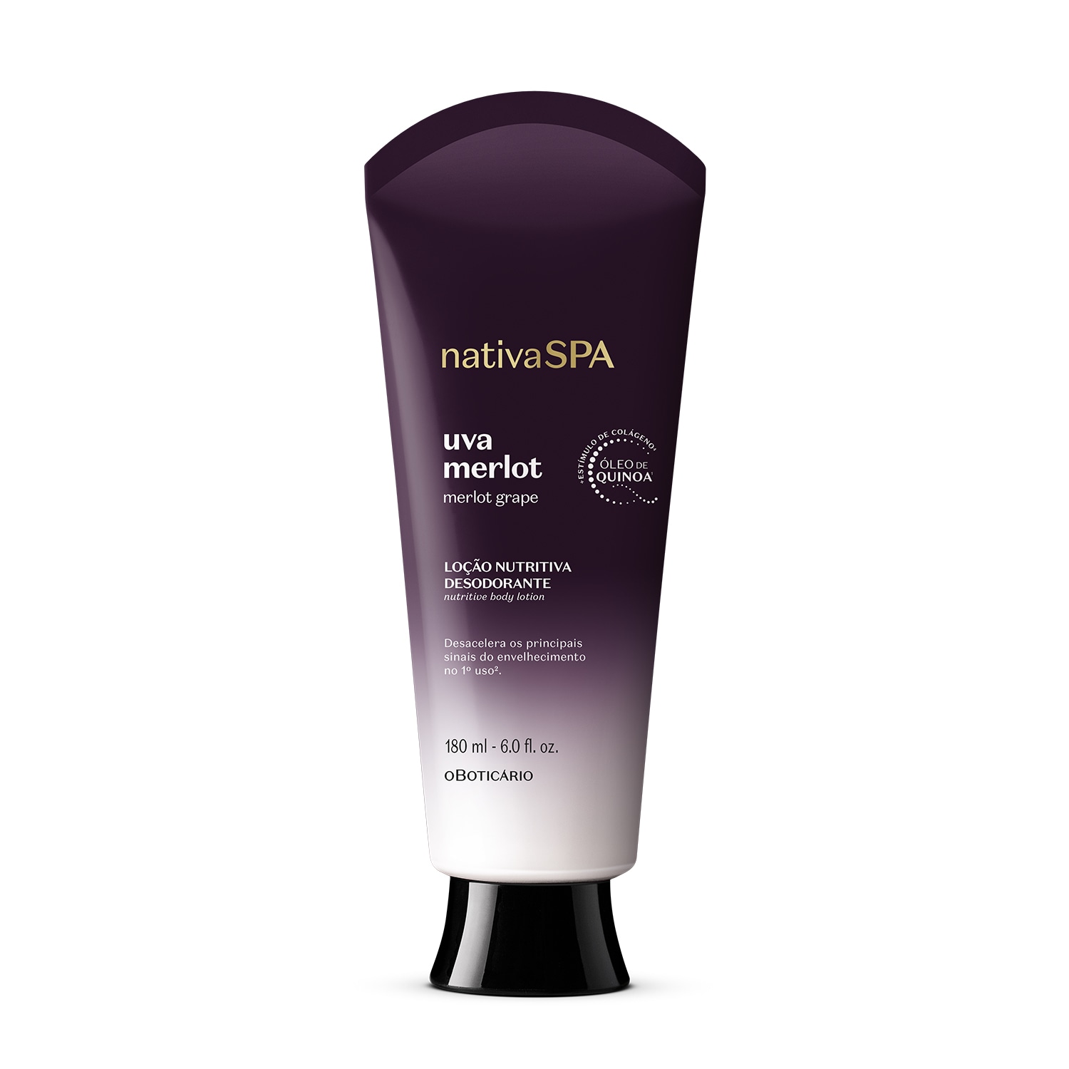 Combo Nativa Spa Uva Merlot: Loção Corporal 180ml +Óleo Corporal Bifásico 200ml