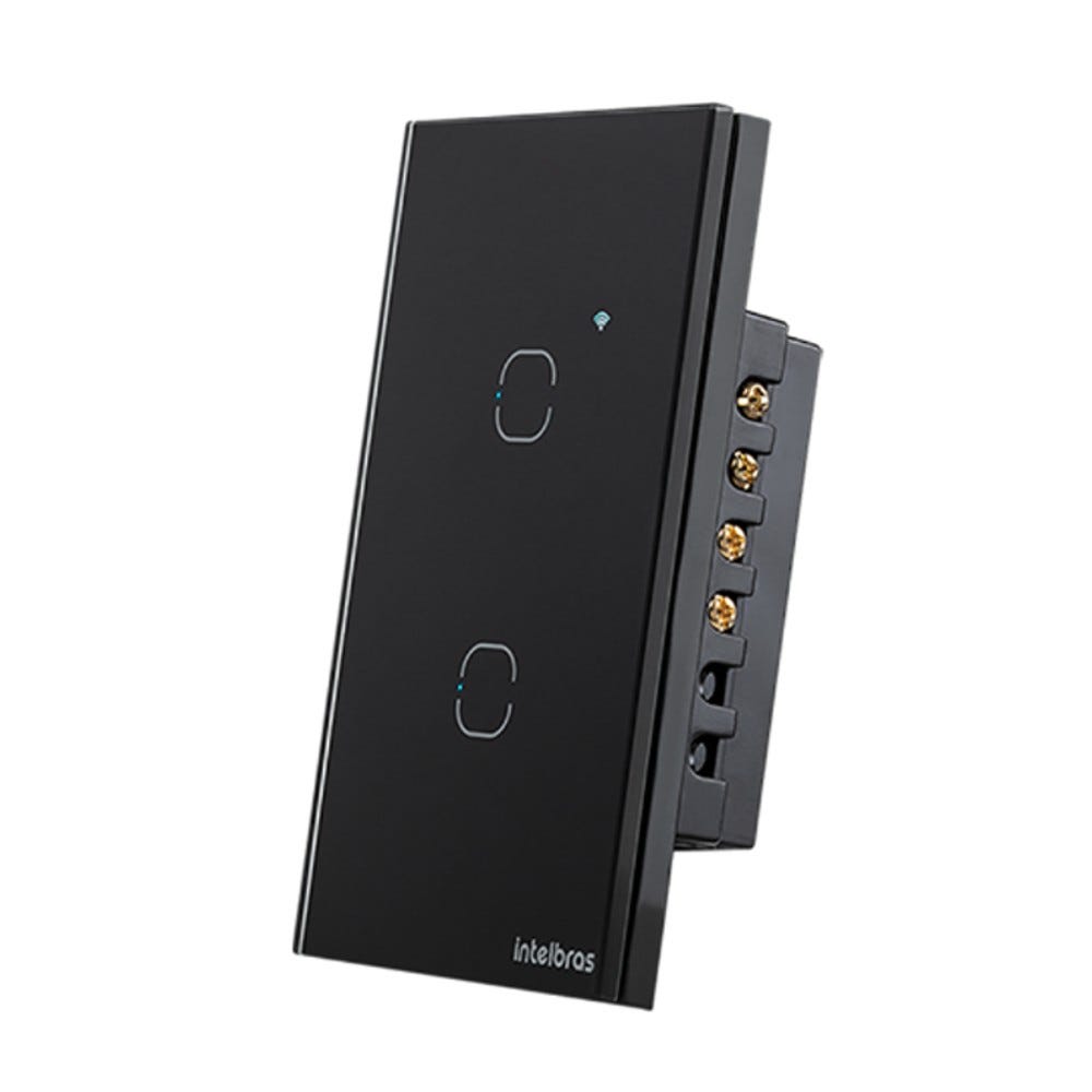 Interruptor Touch Inteligente Zigbee Intelbras EZS 1002 Preto