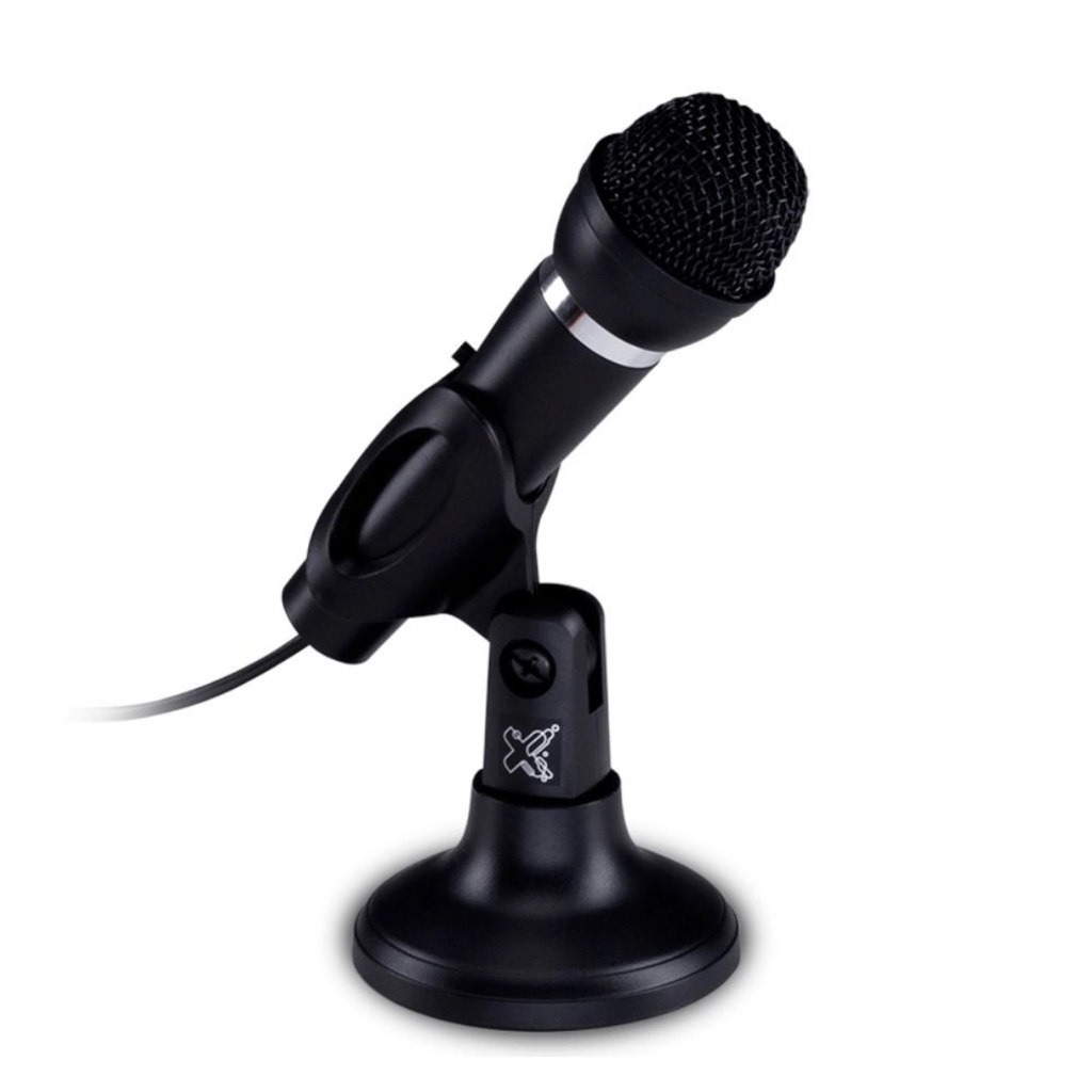 Microfone de Mesa Flexível Unidirecional para Conferência P2 1,3m Preto Maxprint - 60000052