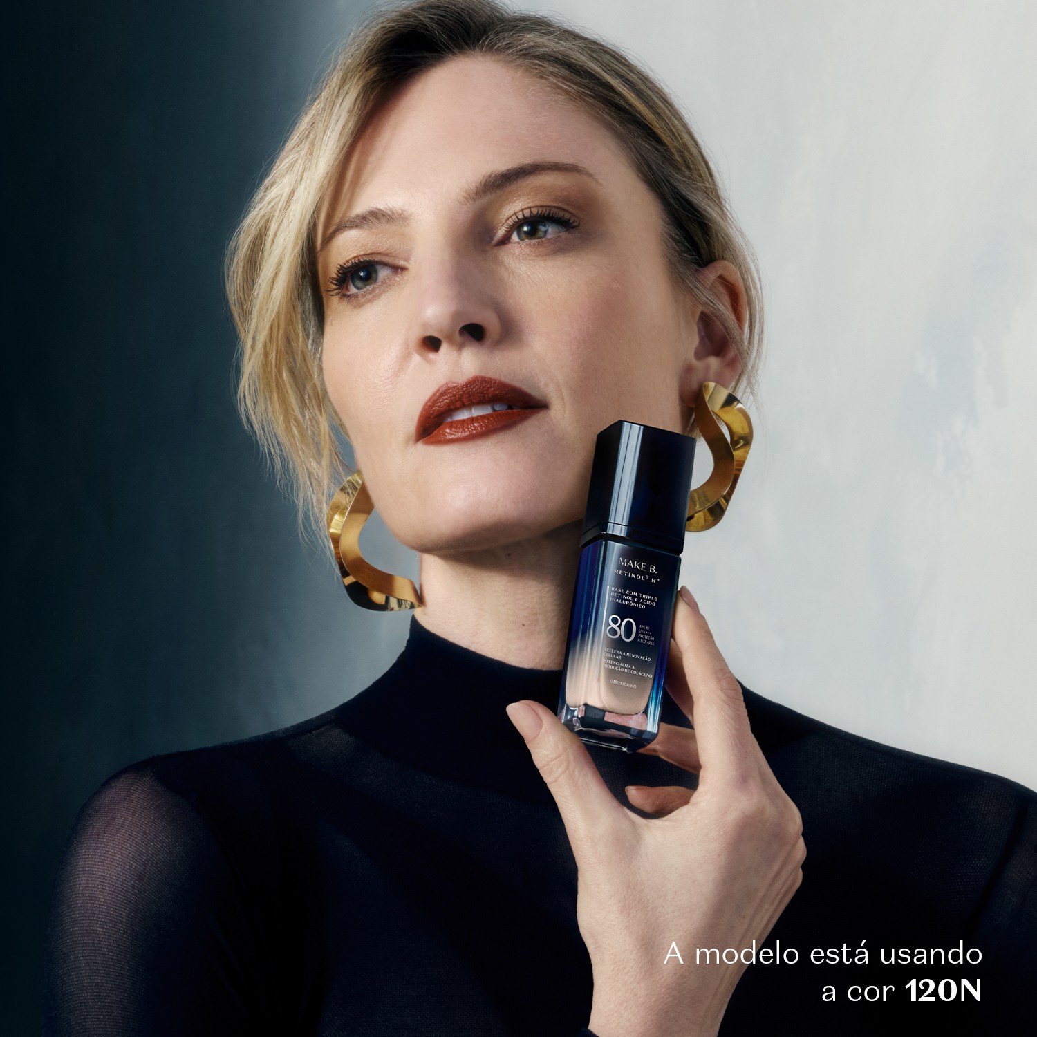 Base Líquida FPS80 Make B. Retinol³ H+ Cor 140Q 26g