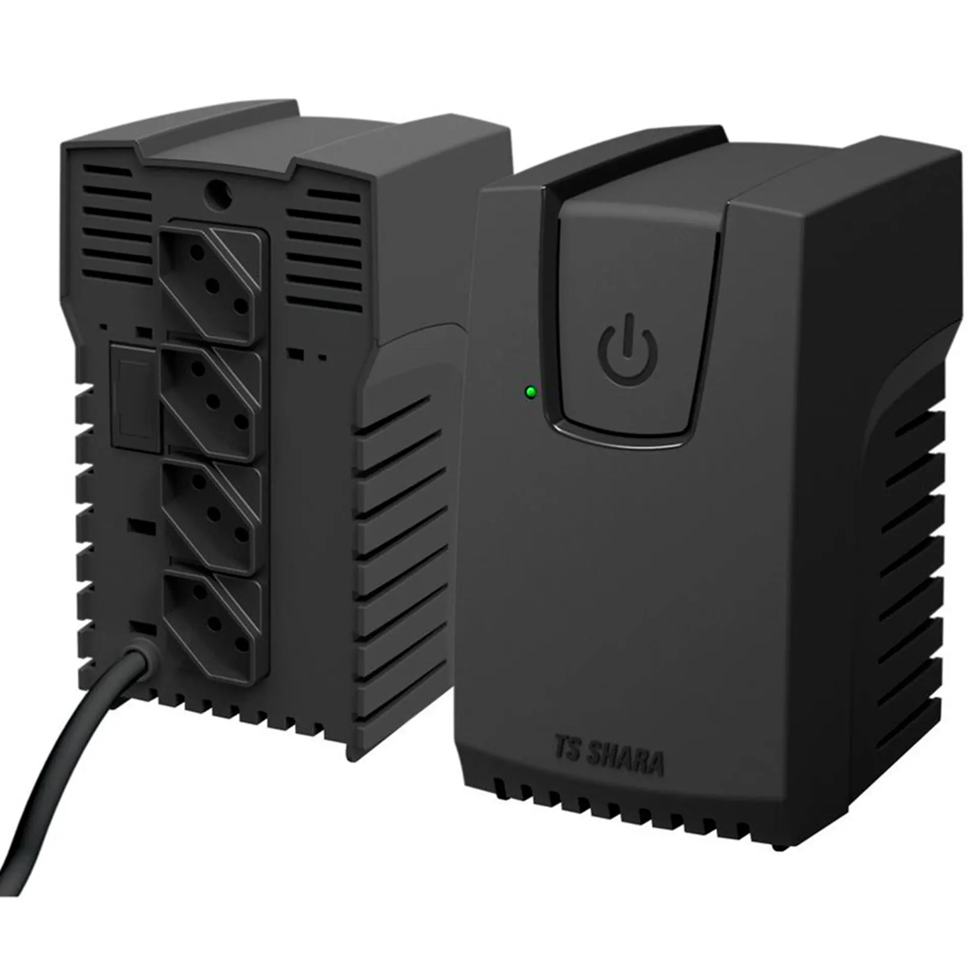 Estabilizador TS Shara Powerest 300VA 4 Tomadas Monovolt 9119 - Preto - 220 Volts