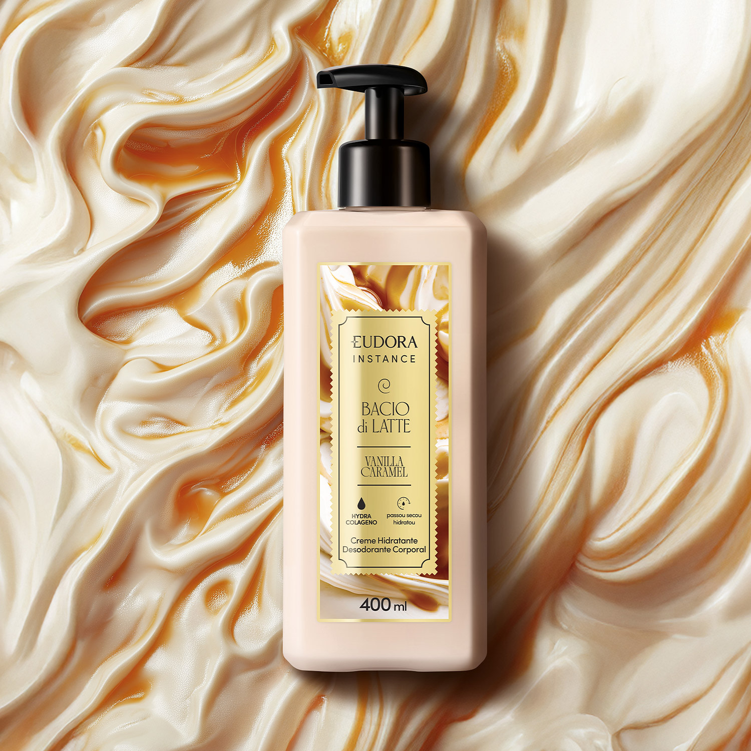 Creme Hidratante Desodorante Corporal Instance Vanilla Caramel 400ml