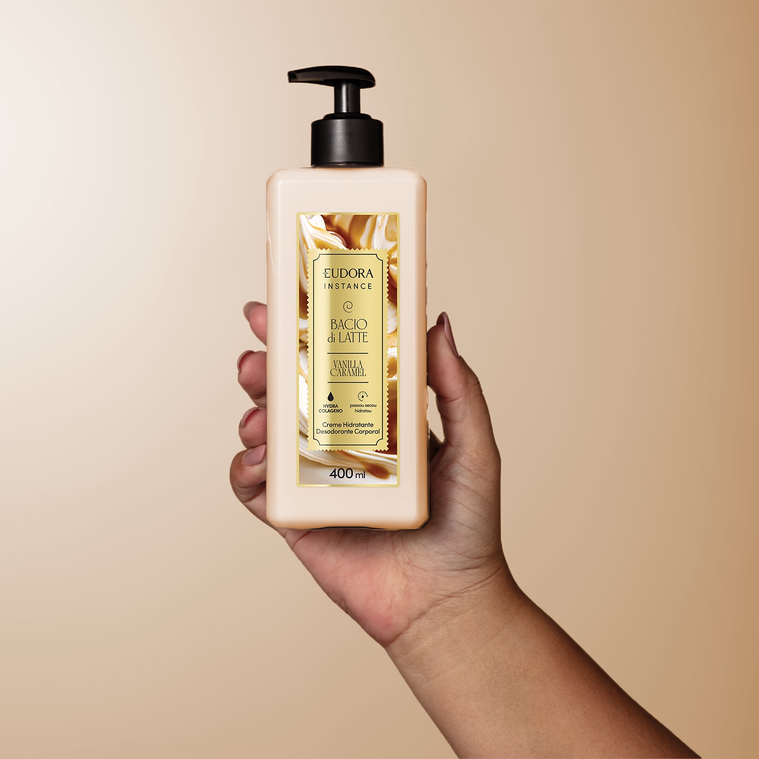 Creme Hidratante Desodorante Corporal Instance Vanilla Caramel 400ml