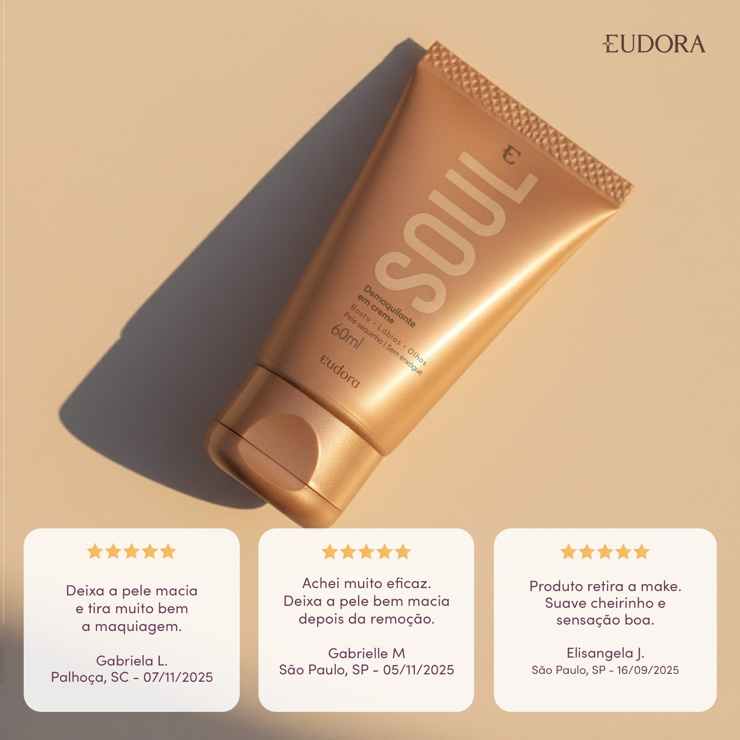 Demaquilante Em Creme Soul 60ml
