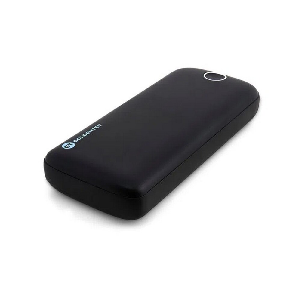 Carregador de Celular Portátil Power Bank 20.000mAh 1 USB 2.1A Preto Goldentec - GT - 44298