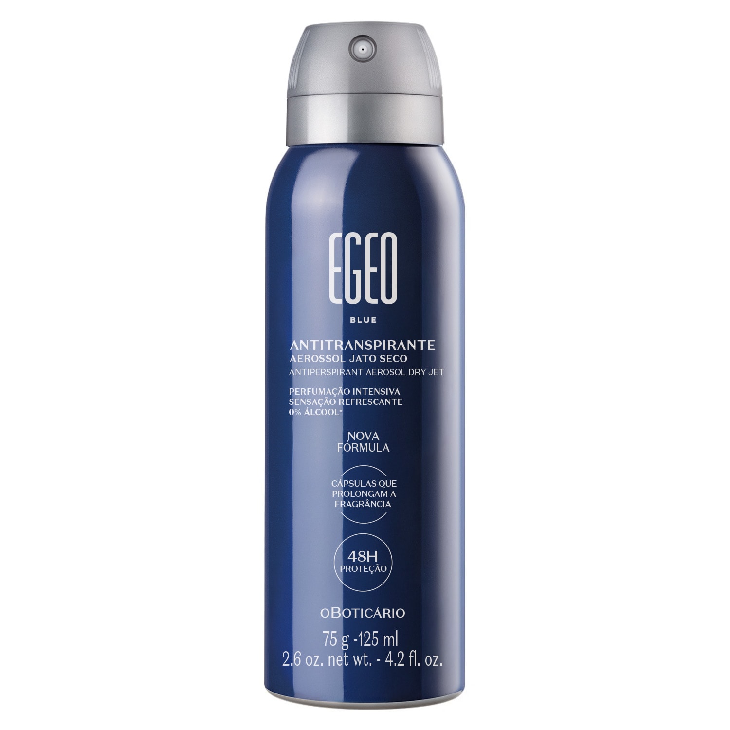 Desodorante Antitranspirante Aerossol Egeo Blue 75g/125ml