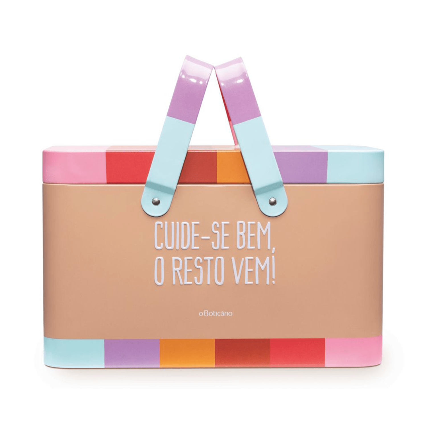 Cestinho De Metal Com Alça Cuide Se Bem
