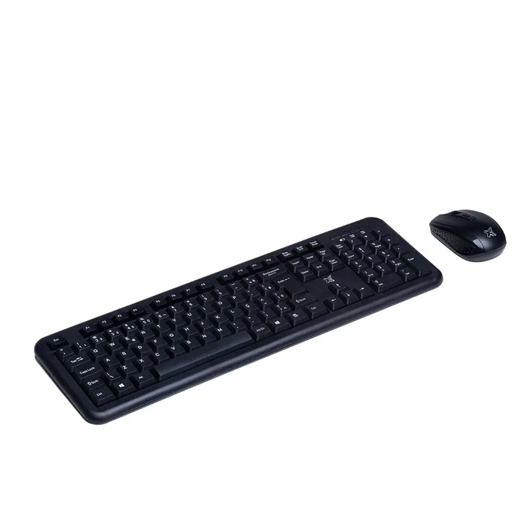Kit Teclado + Mouse sem Fio Maxprint Exagon 1200dpi Preto - 60000146