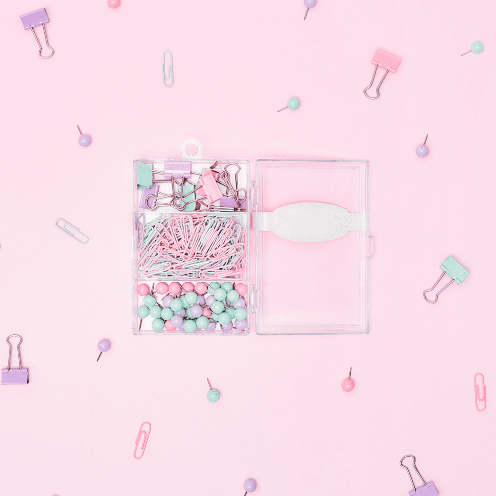 Kit Prendedores Jocar Office com Alfinete Clips e Prendedor