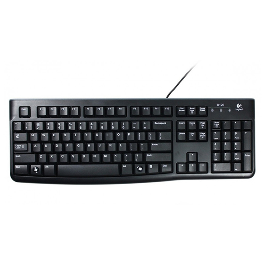 Teclado USB Logitech Preto - K120