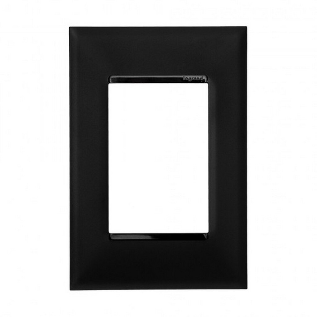 Espelho 4x2 para 3 Módulos Pial Plus+ I Legrand Preto - 618503PT - sem Suporte