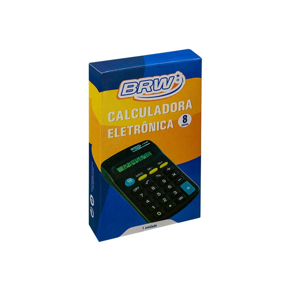 Calculadora Eletrônica de Bolso 8 Dígitos BRW - Unitário - CC1000