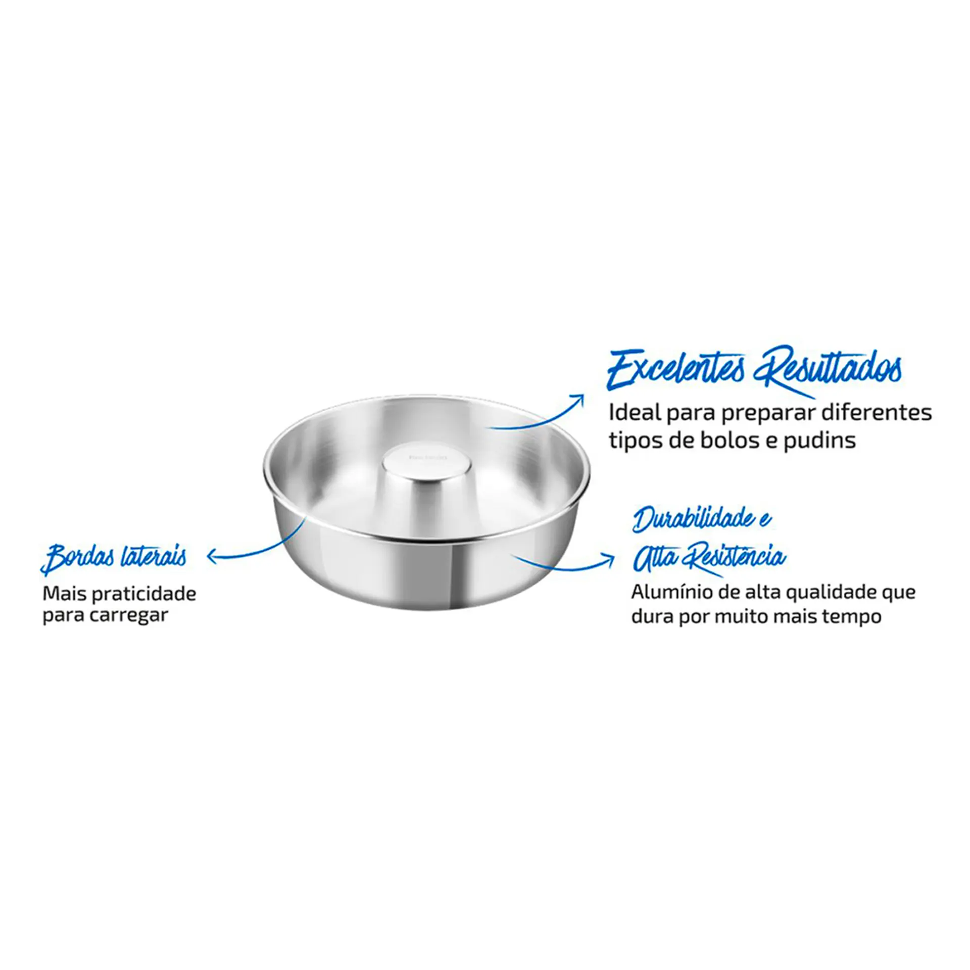 Forma de Bolo Rochedo 24 cm Antiaderente 2,7L Bolo Perfeito