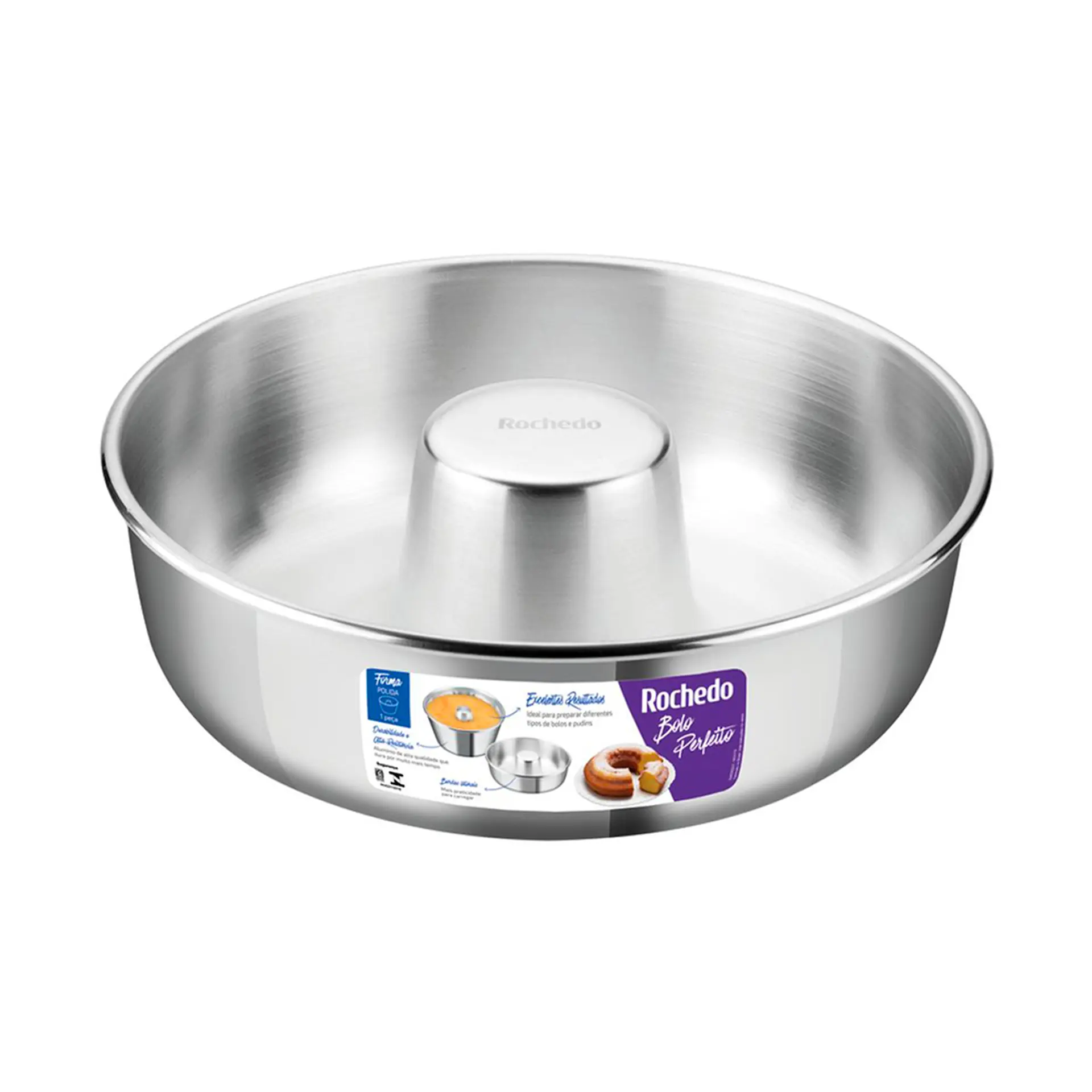 Forma de Bolo Rochedo 24 cm Antiaderente 2,7L Bolo Perfeito