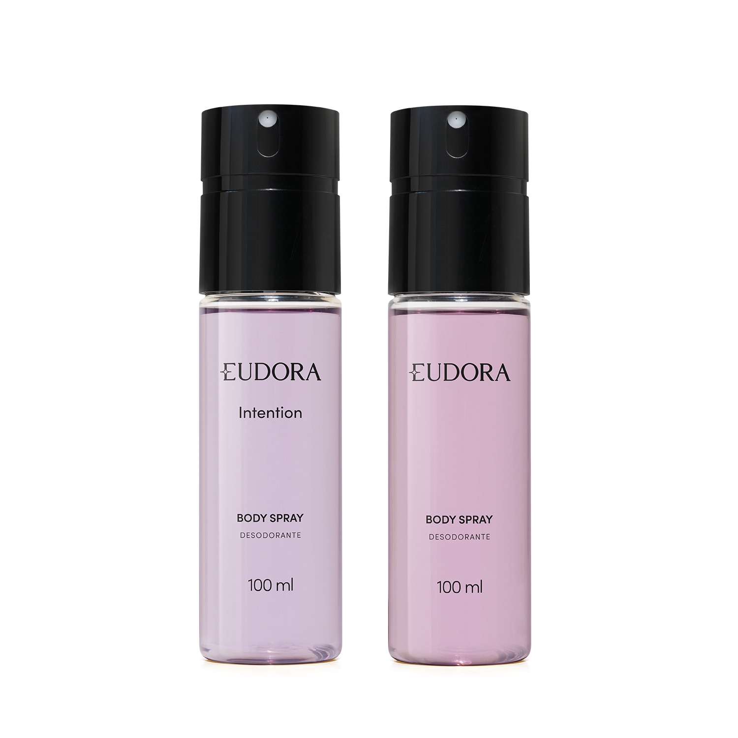 Combo Eudora: Desodorante Body Spray Intention 100ml + Desodorante Body Spray Eudora 100ml