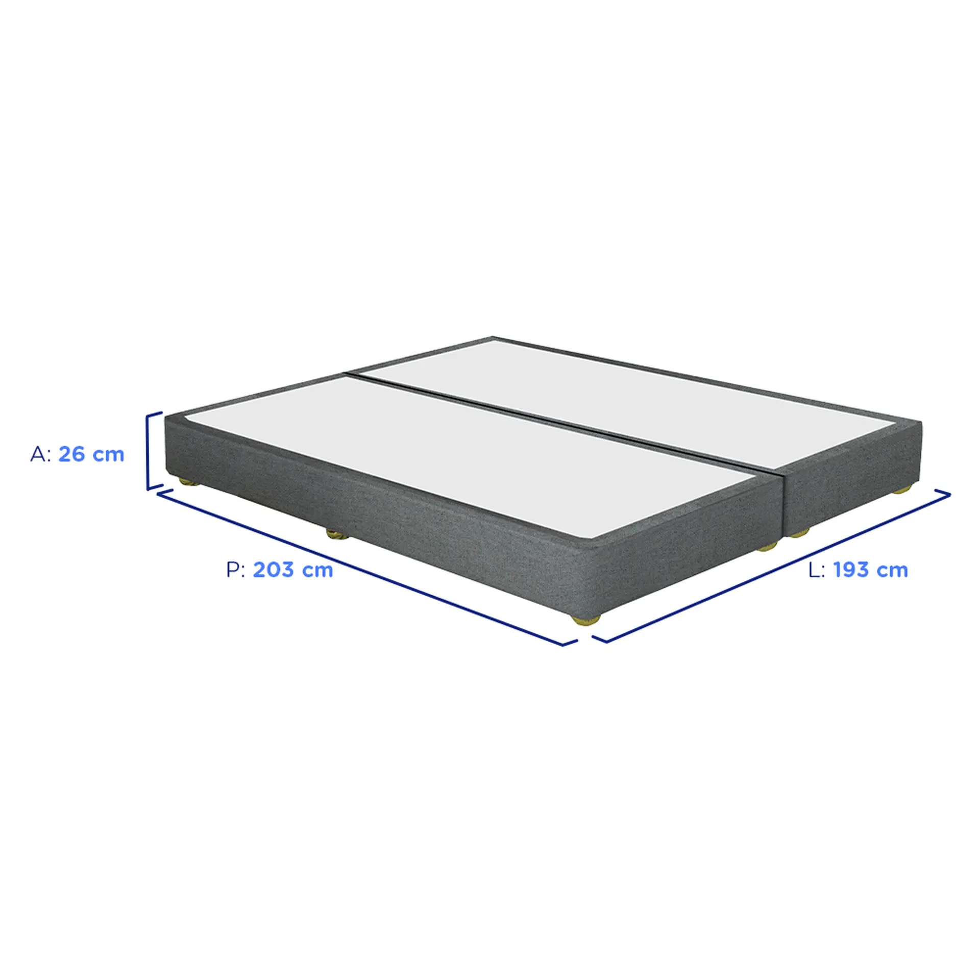 Colchão Cama Box Gazin Molas BlueWave King Size Grand Reale 193x203
