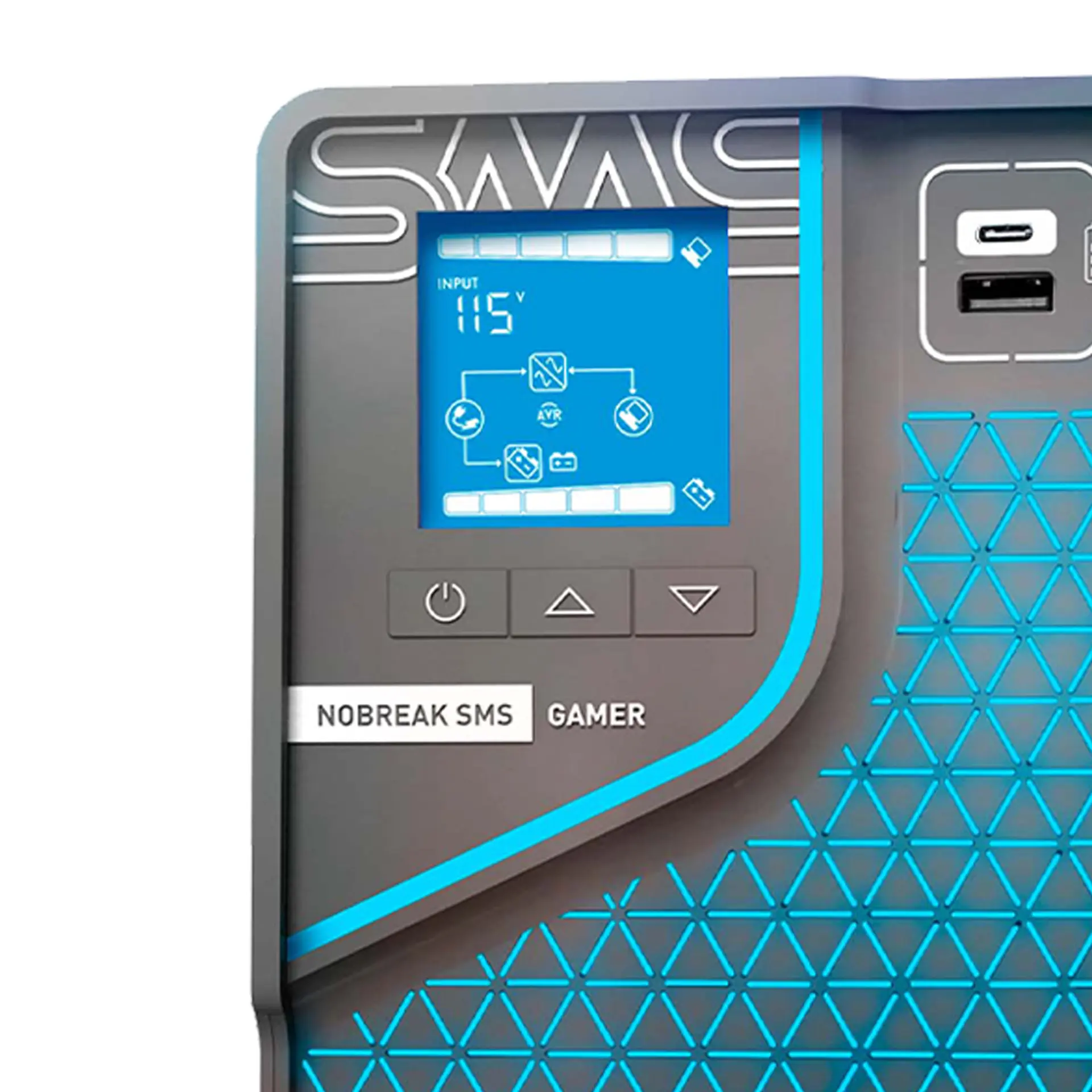 Nobreak SMS Gamer 2000VA BI 8 Tomadas com WIFI 0029601 - Preto - Bivolt