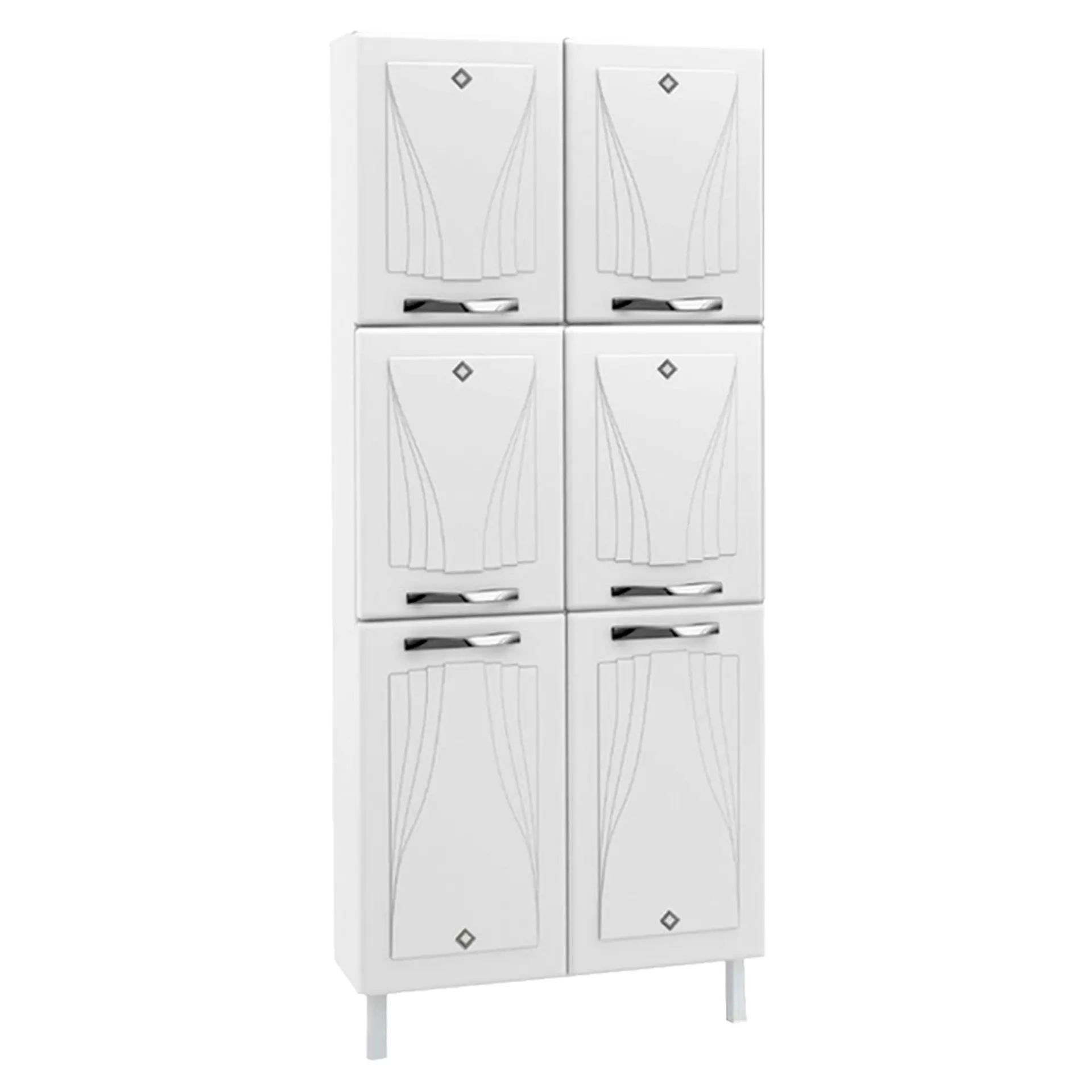 Cozinha Modulada 4 Peças 14 Portas 2 Gavetas Star Telasul - Branco