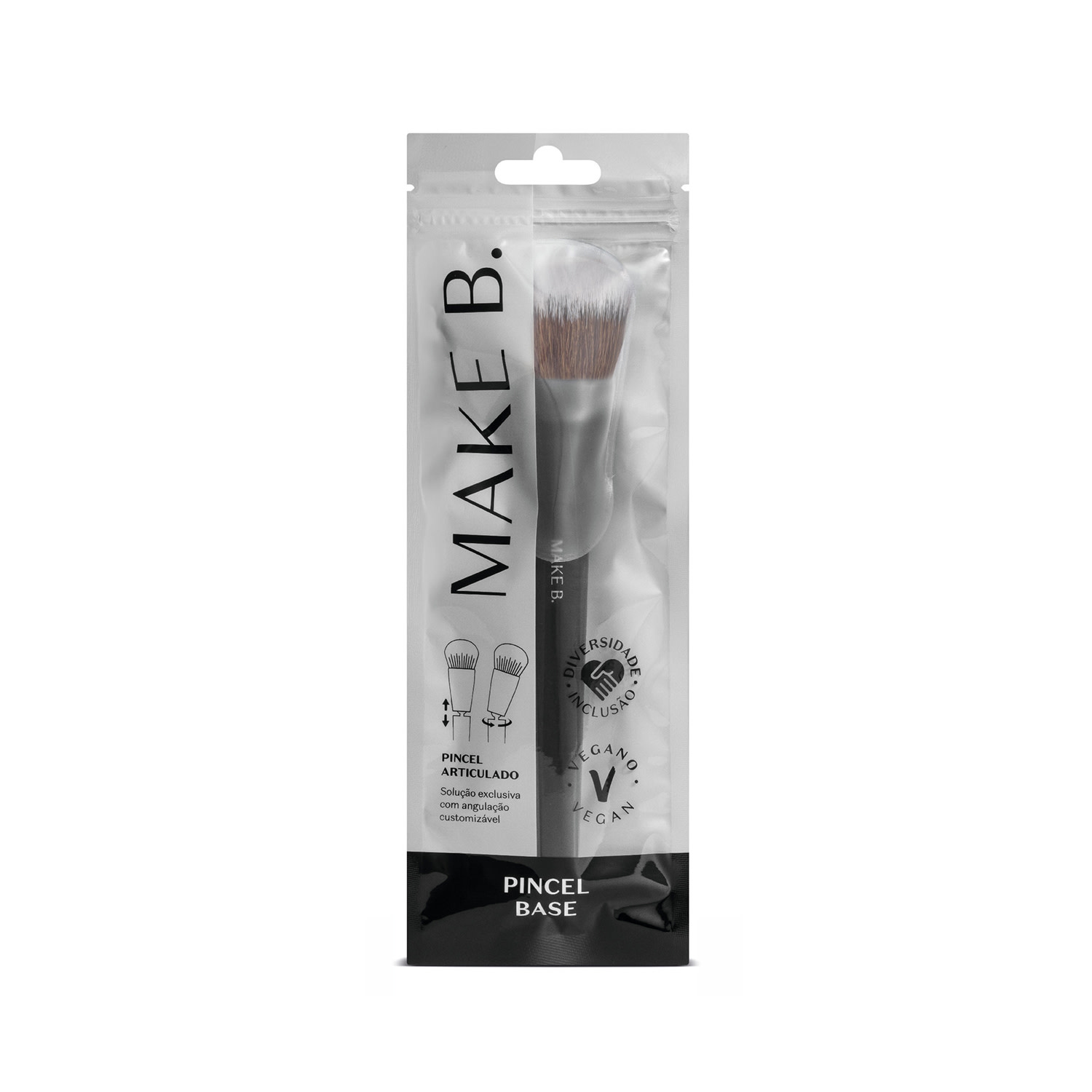 Pincel Kabuki Para Base Acessível Articulado Make B.
