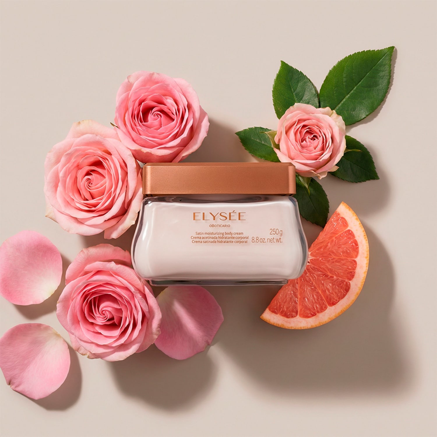 Creme Acetinado Hidratante Corporal Elysée 250g