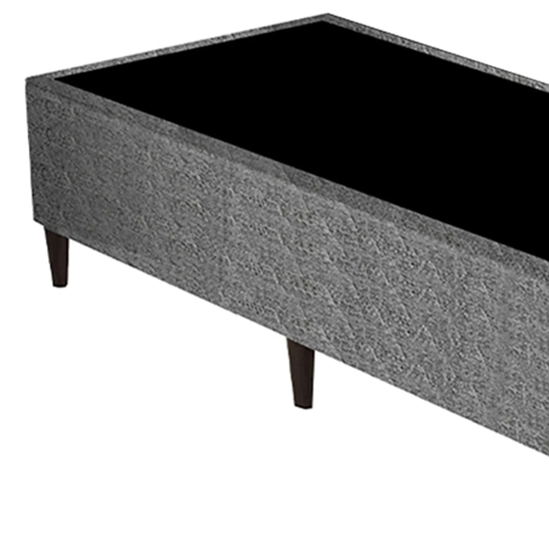 Base Cama Box Gazin Somie Universal Suede Liso 27x79x198cm - Cinza