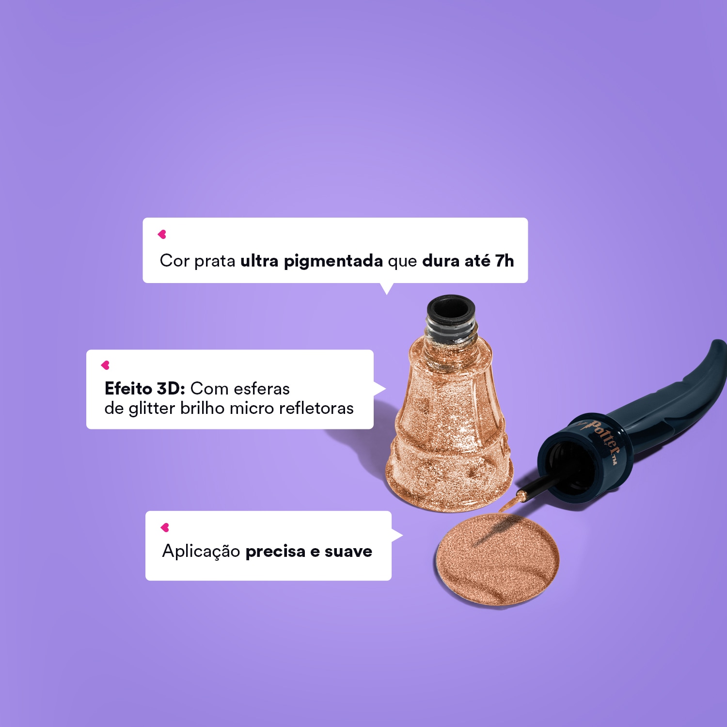 Delineador Líquido Dourado Expelliarmus Harry Potter Quem Disse, Berenice? Aula de Feitiços 7ml