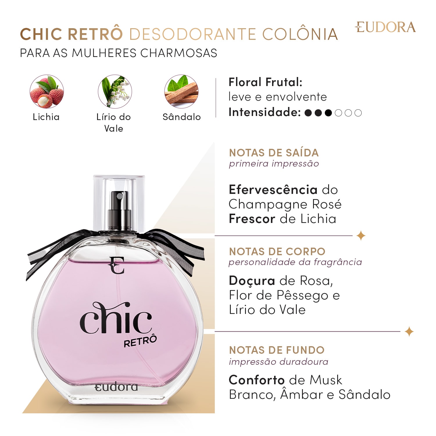 Chic Retrô Colônia Desodorante 95ml