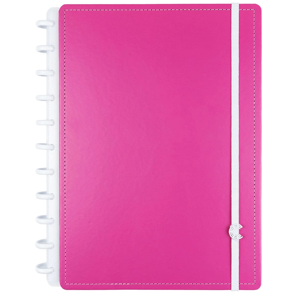 Caderno Inteligente Super Pink Grande 60 Folhas com Pauta e 20 Folhas Lisas