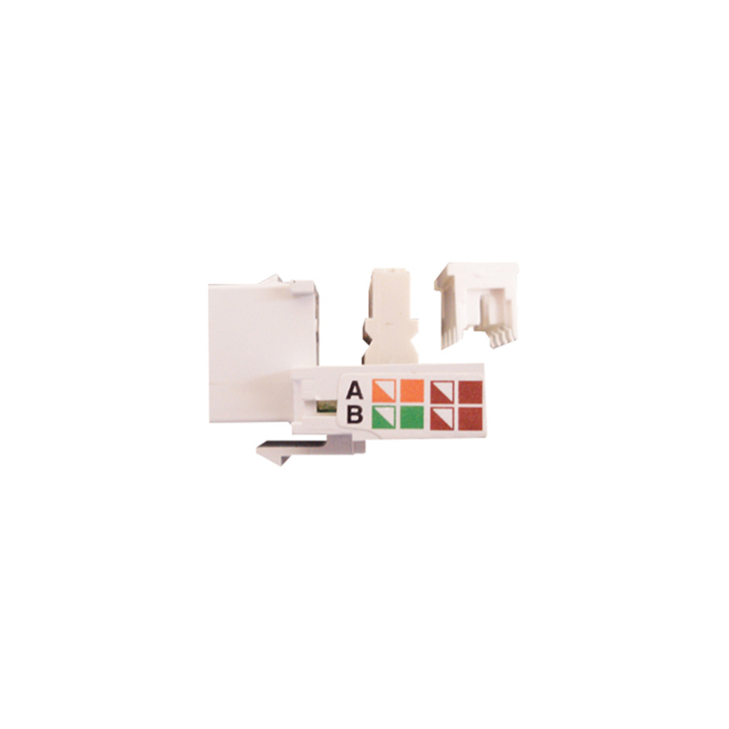 Conector Keystone Seccon SecLan RJ11 Fêmea Cat.3 Branco - WT-2068-W