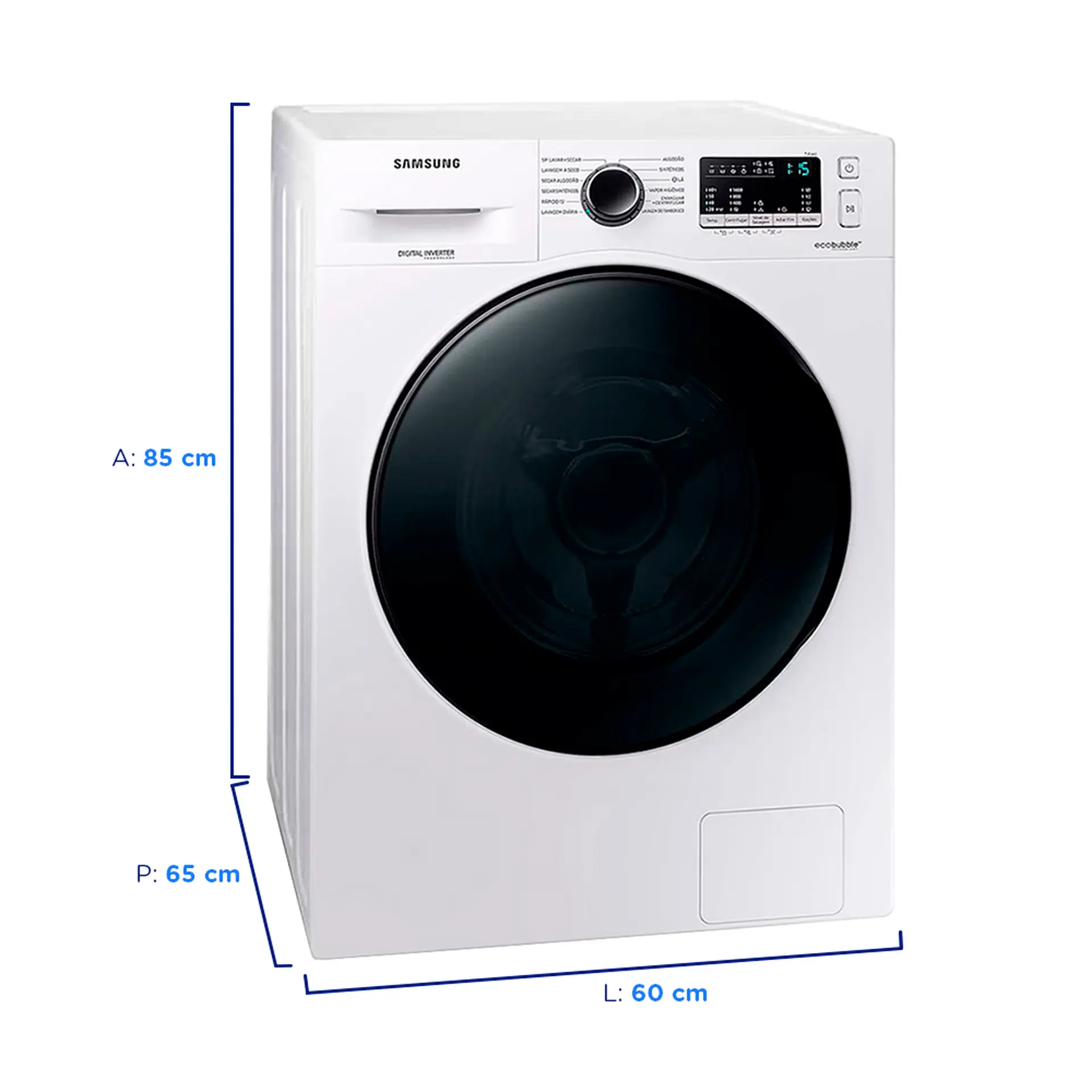 Lava e Seca Samsung Ecobubble 11Kg Digital Inverter WD11A4453BW - Branco - 110 Volts